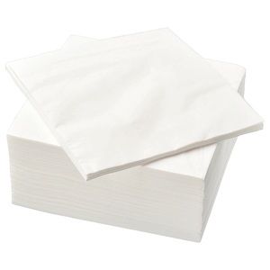 Pack of 300 - White paper napkins